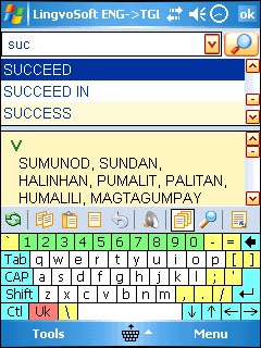 LingvoSoft Dictionary 2009 English <-> Tagalog(Phi 4.1.88 screenshot